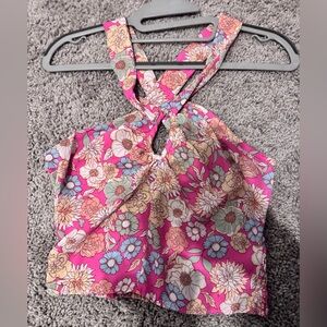 Floral Pink Women's Tank Top